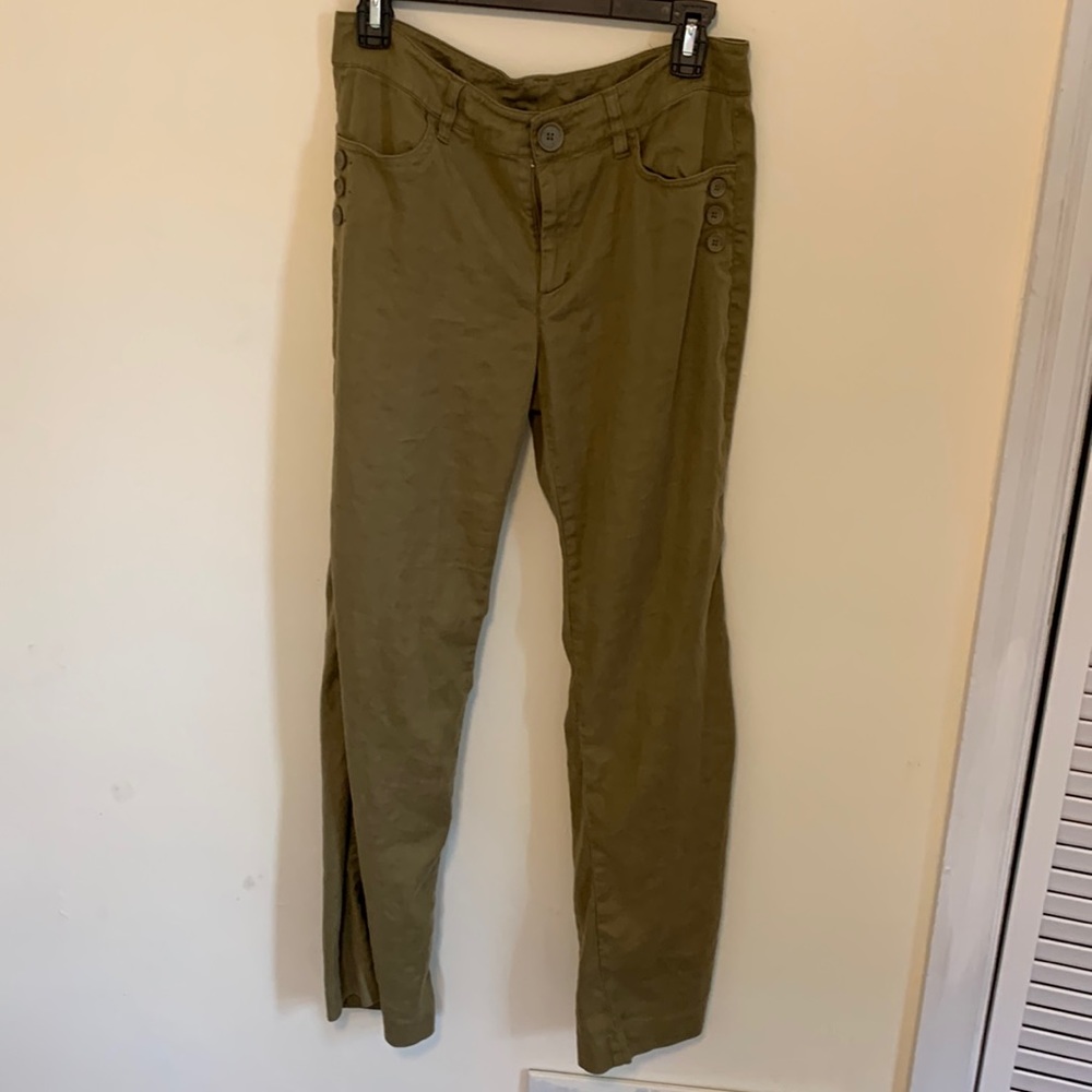 Linen blend Cabi pants size 6